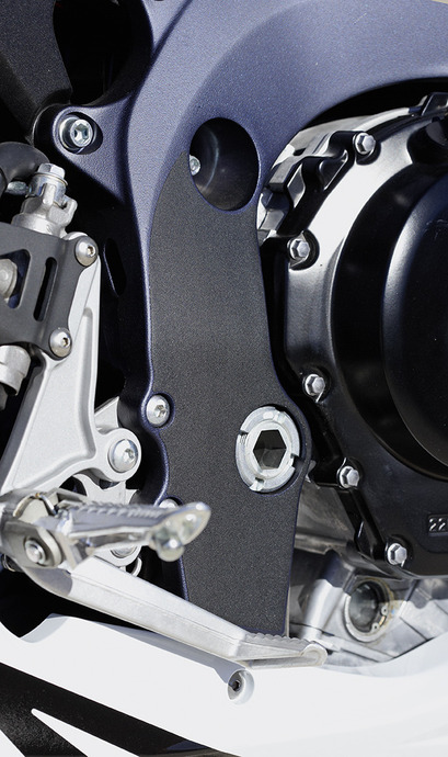 Pellicola protettiva telaio, nera per Suzuki GSX-R750 BJ. 2011-2017/ GSX-R600 BJ. 2011-2017