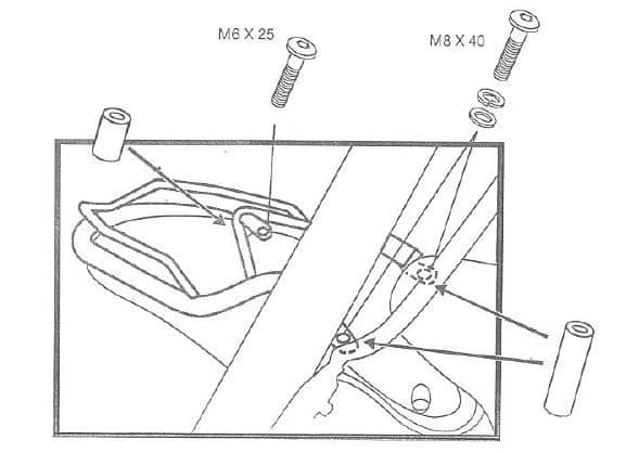 Parafango cromato per BMW R 850 C (00-04)/R 1200 C (97-04) Hepco & Becker