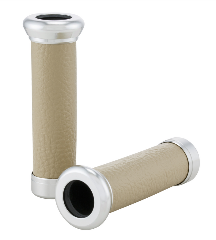Manopole Retro Ø 24/24 mm, L 130 mm per Vespa ET2/ET4/LX/LXV/S/Primavera/Sprint 50-150ccm, beige