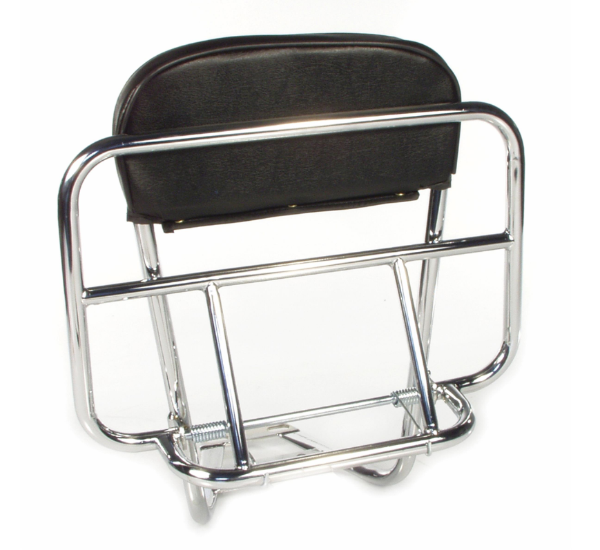 Portapacchi posteriore per Vespa PX 80-200cc, pieghevole, cromato