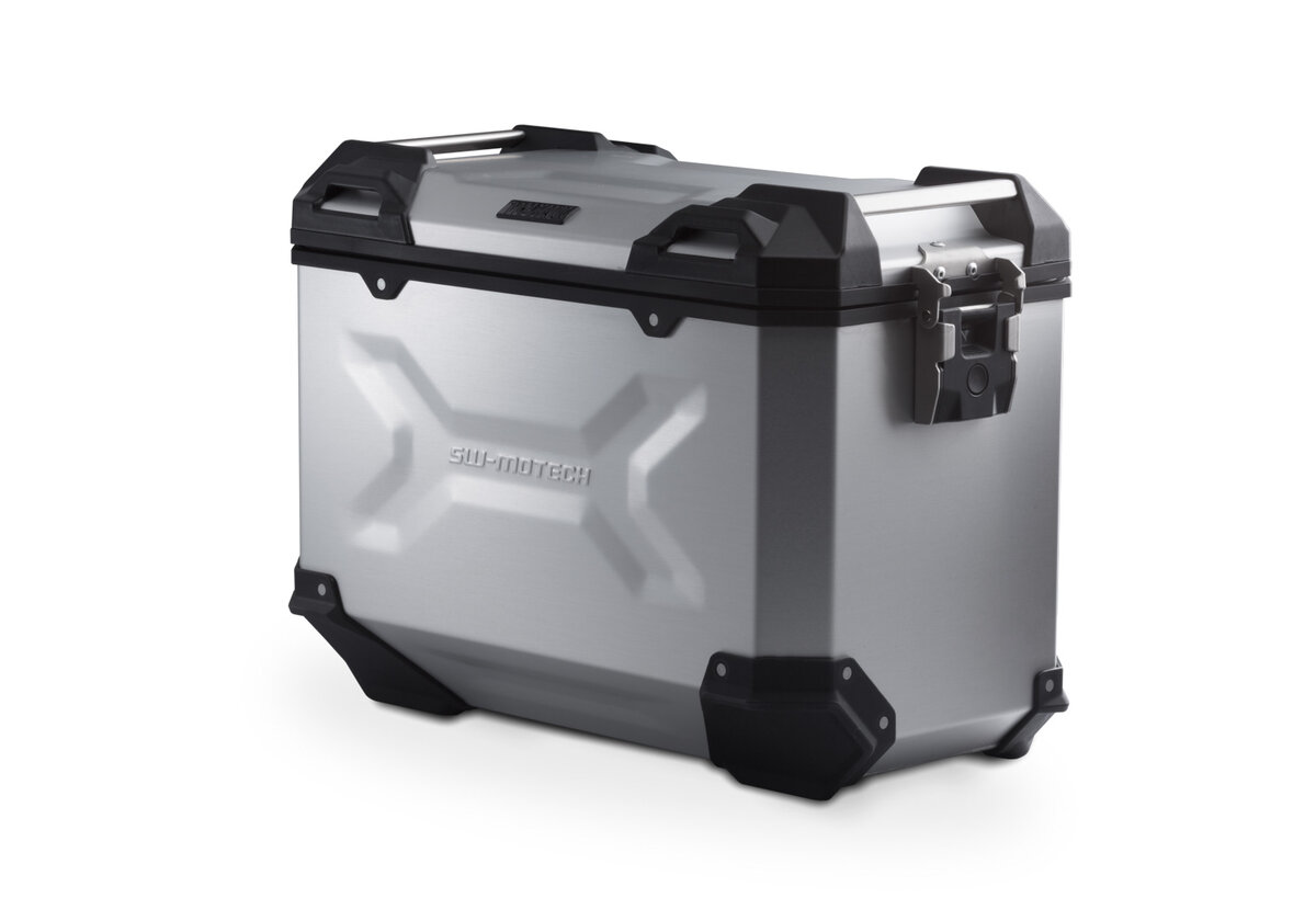 SW Motech TRAX ADV L valigia in alluminio 45L argento destra