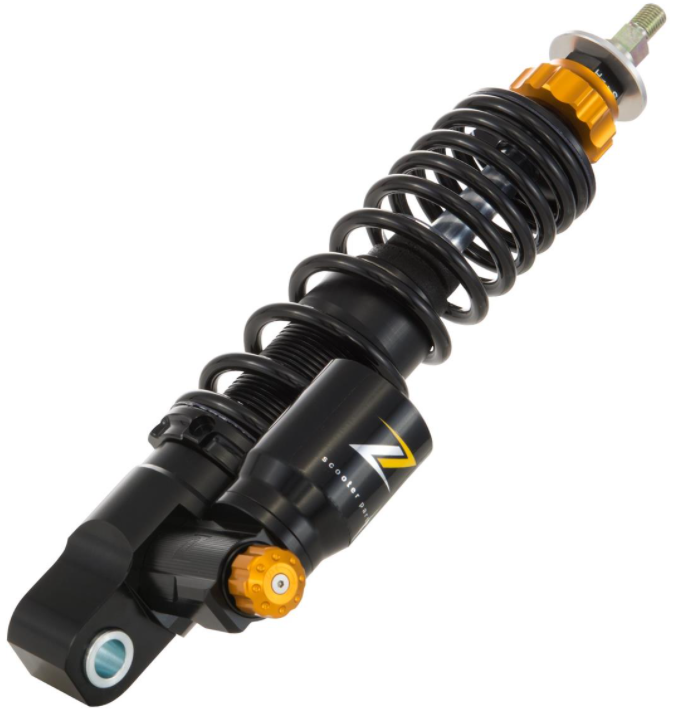 Ammortizzatore "Black Edition", anteriore per Vespa Primavera/Sprint 50 -150cc 2T/4T AC, nero