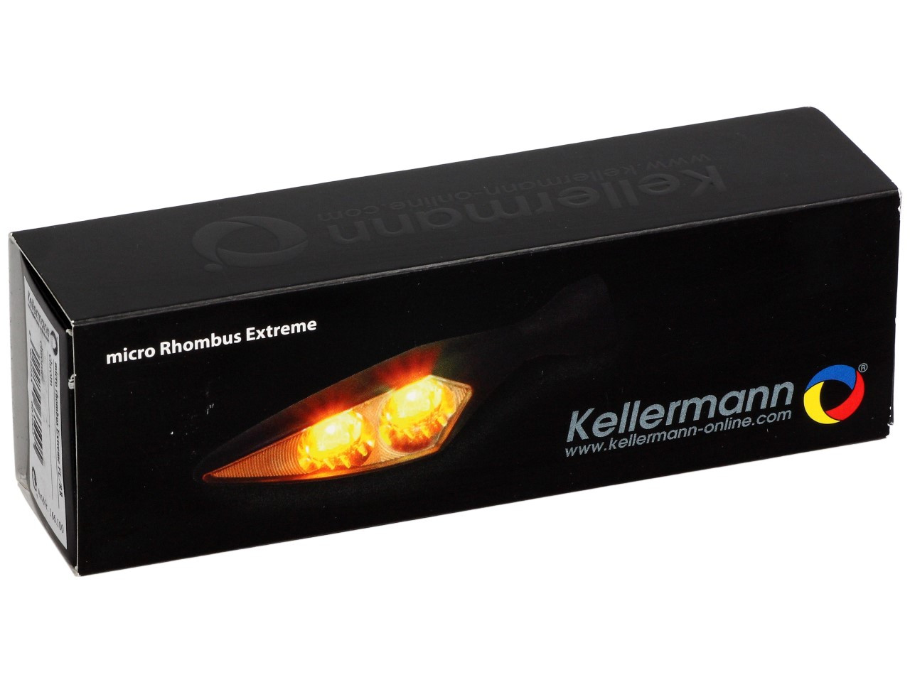 Indicatore Kellermann, Rhombus Extreme, acciaio, LED, VR/HL, 12 V, cromo lucido, M8x20, omologato E