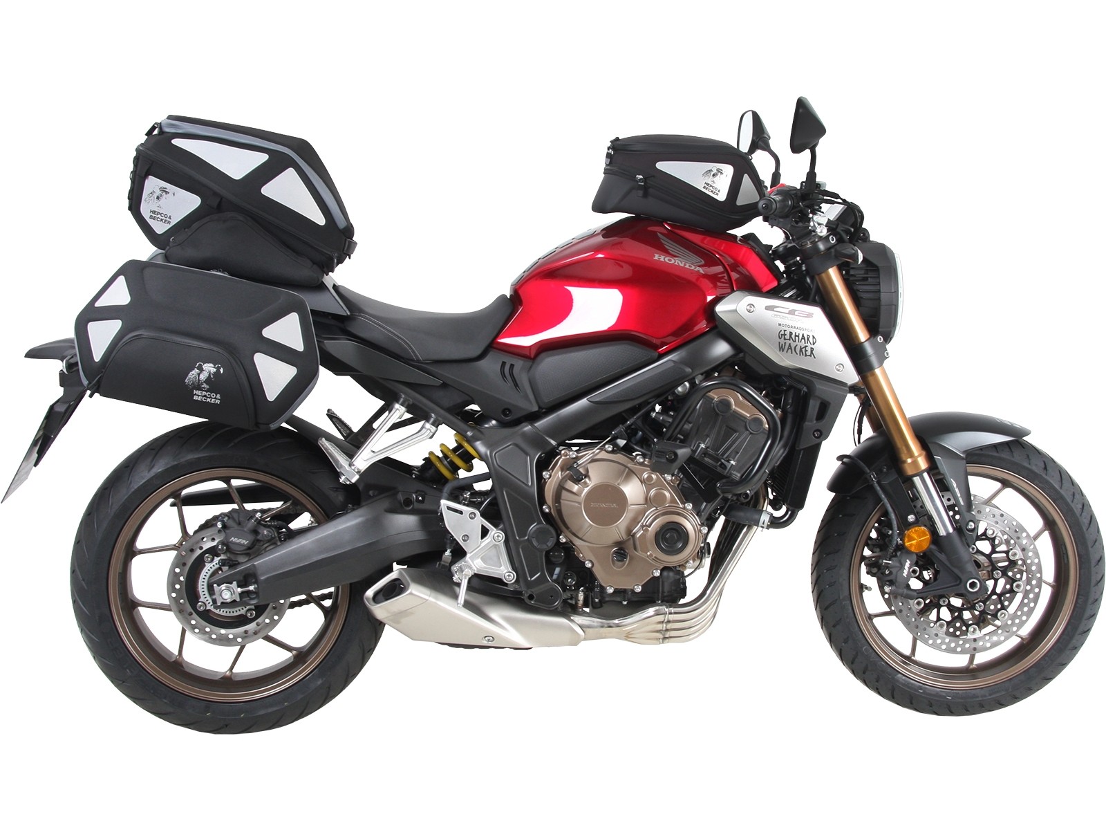 Portapacchi sportivo nero per Honda CB 650 R (19-20) Hepco & Becker