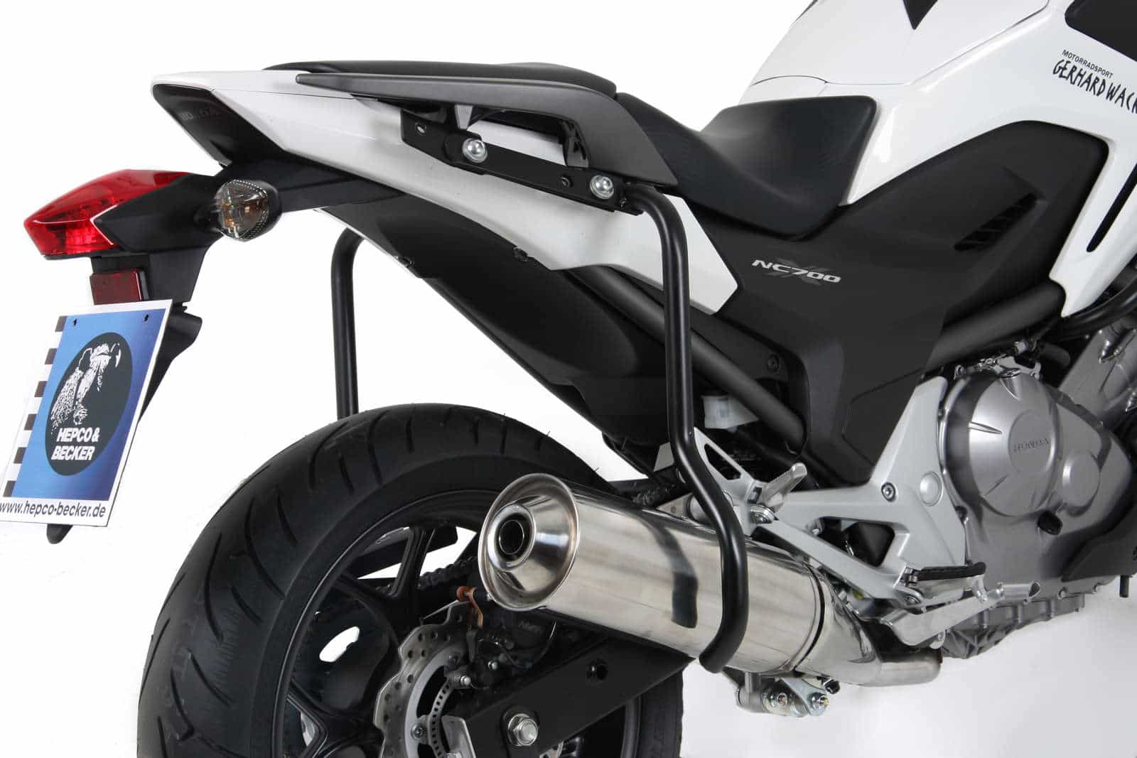 Barra di protezione posteriore nera per Honda NC 700 X (12-13) /750 X/DCT (14-20) Hepco & Becker