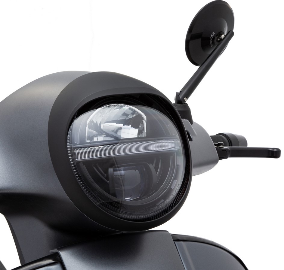Anello lampada per Vespa GTS/GTS Super/GT/GT L 125-300cc, nero opaco