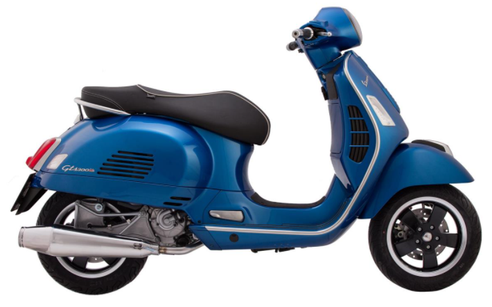 Scarico racing per Vespa GTS/​GTS Super/​GTV/​GT 60 125-300ccm i.e., 4T, LC, acciaio inox lucido
