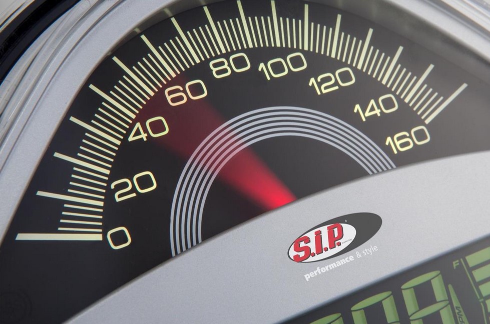 Contagiri/tachimetro per Vespa GTS/GTS Super/GTS SuperSport, 125-300cc (-'14), argento