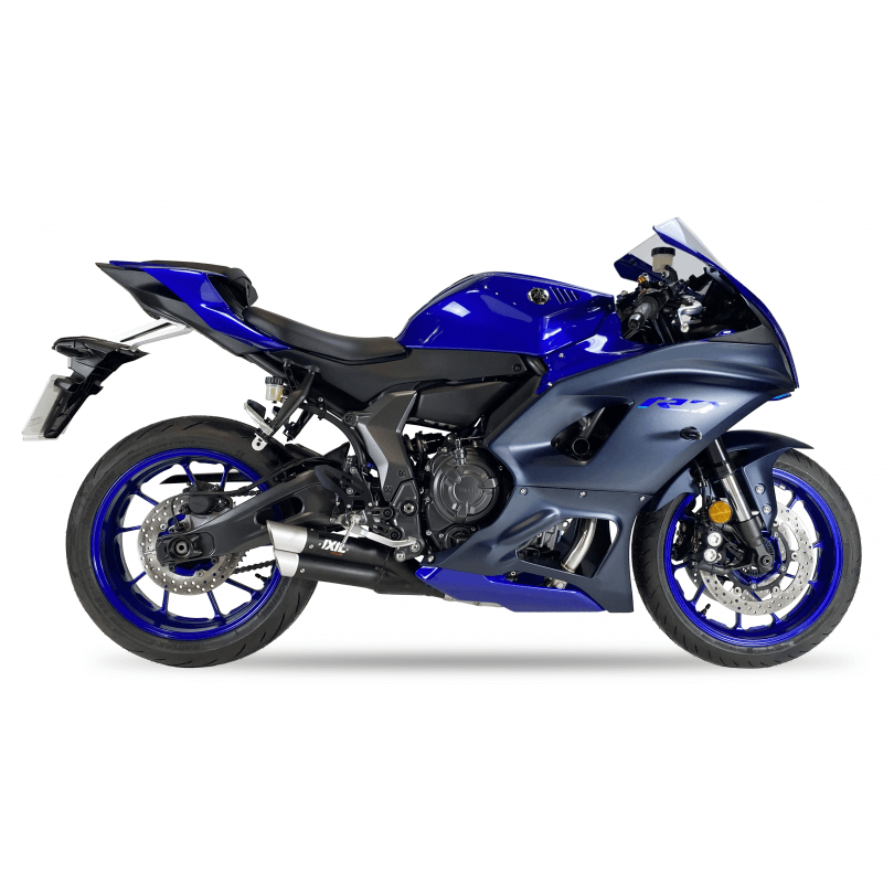 IXIL HYPERLOW XL per Yamaha YZF-R7, acciaio inox nero, omologato E, Euro5