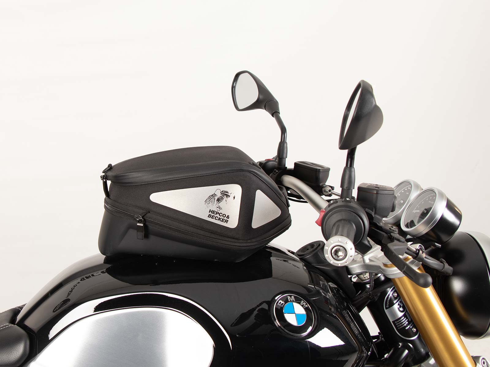 Anello serbatoio di base con blocco borsa serbatoio per BMW R nineT Pure (17-23) Hepco & Becker