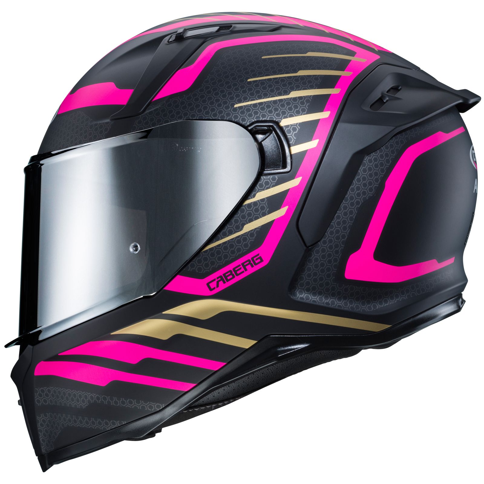 Caberg Casco Avalon Forge, nero opaco/oro fucsia