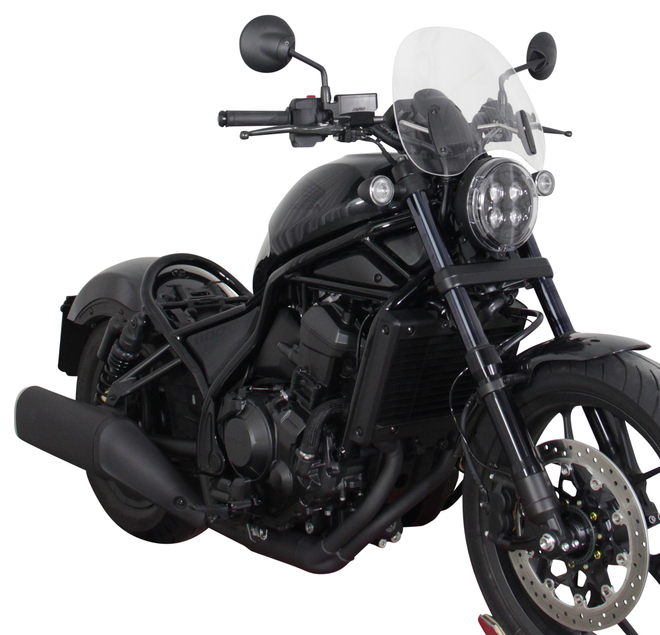 Cupolino Touring MRA "NTM" nero per Honda CMX 1100 Rebel (21-)