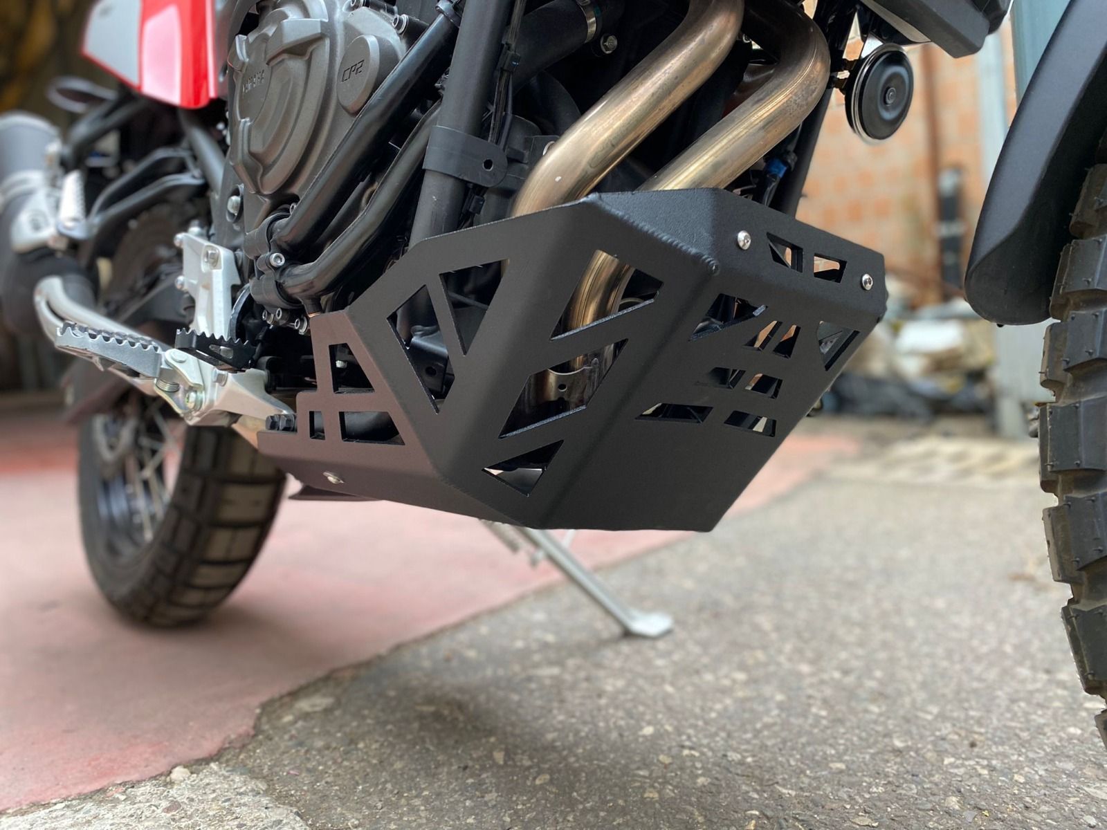 Piastra di protezione del motore nera per Yamaha Ténéré 700 (19-24)