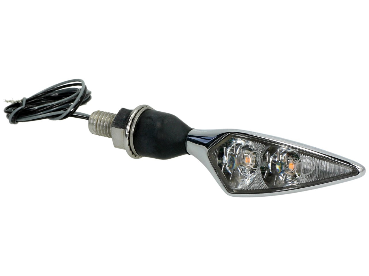 Indicatore Kellermann, Rhombus Extreme, alluminio, LED, VL/HR, 12 V, cromo lucido, M8x20, omologazione E