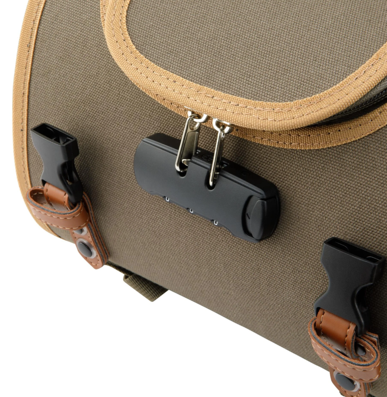Borsa "Classic" piccola per Vespa, in tela, oliva