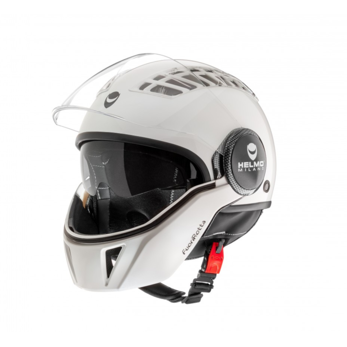 Casco integrale Helmo Milano, FuoriRotta, bianco