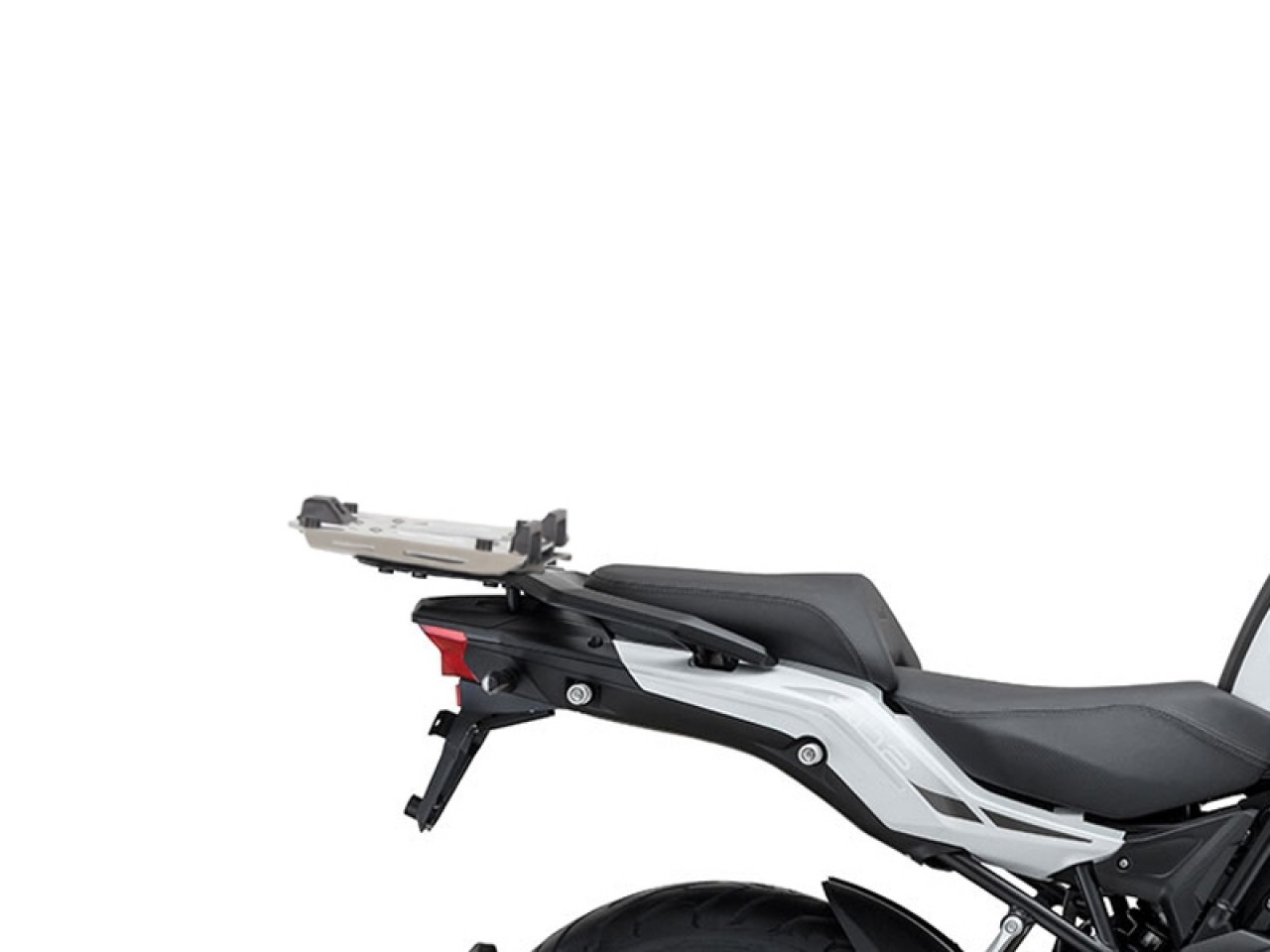 Kit di montaggio per bauletto Shad verniciato nero per Benelli TRK 125 /251 /502
