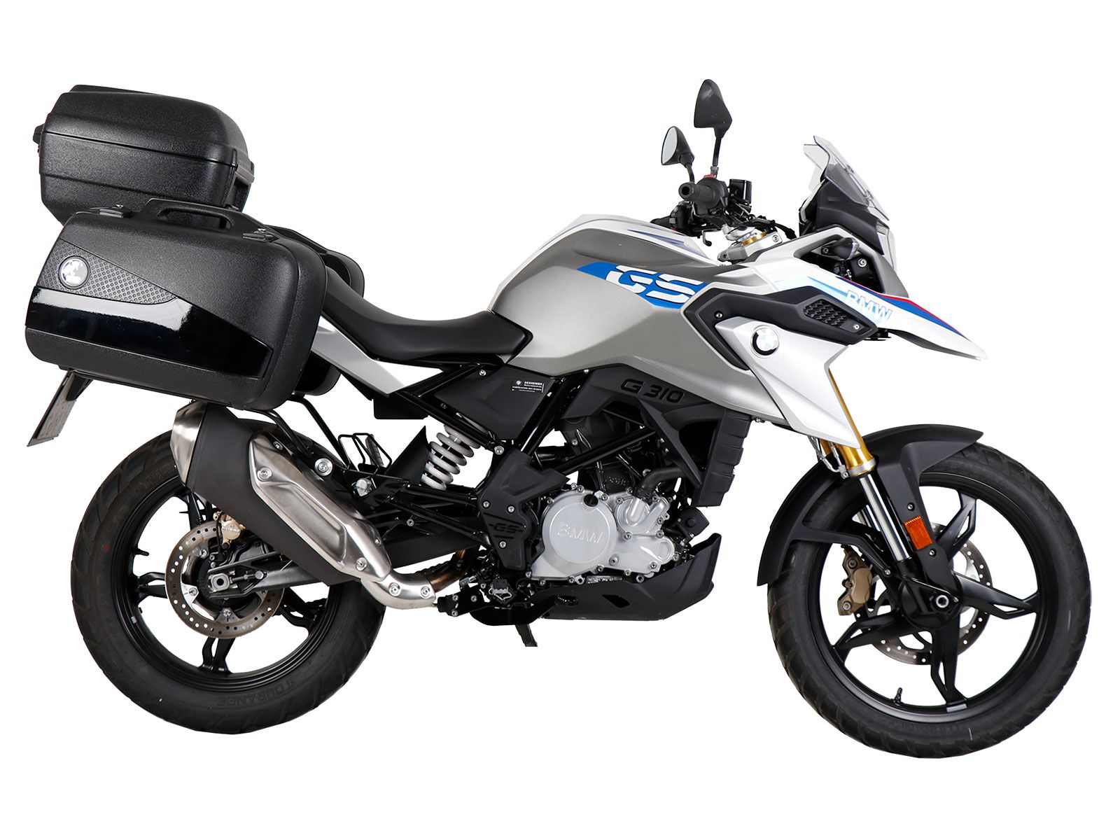 Portavaligie laterale fisso nero per BMW G 310 GS (20-) Hepco & Becker