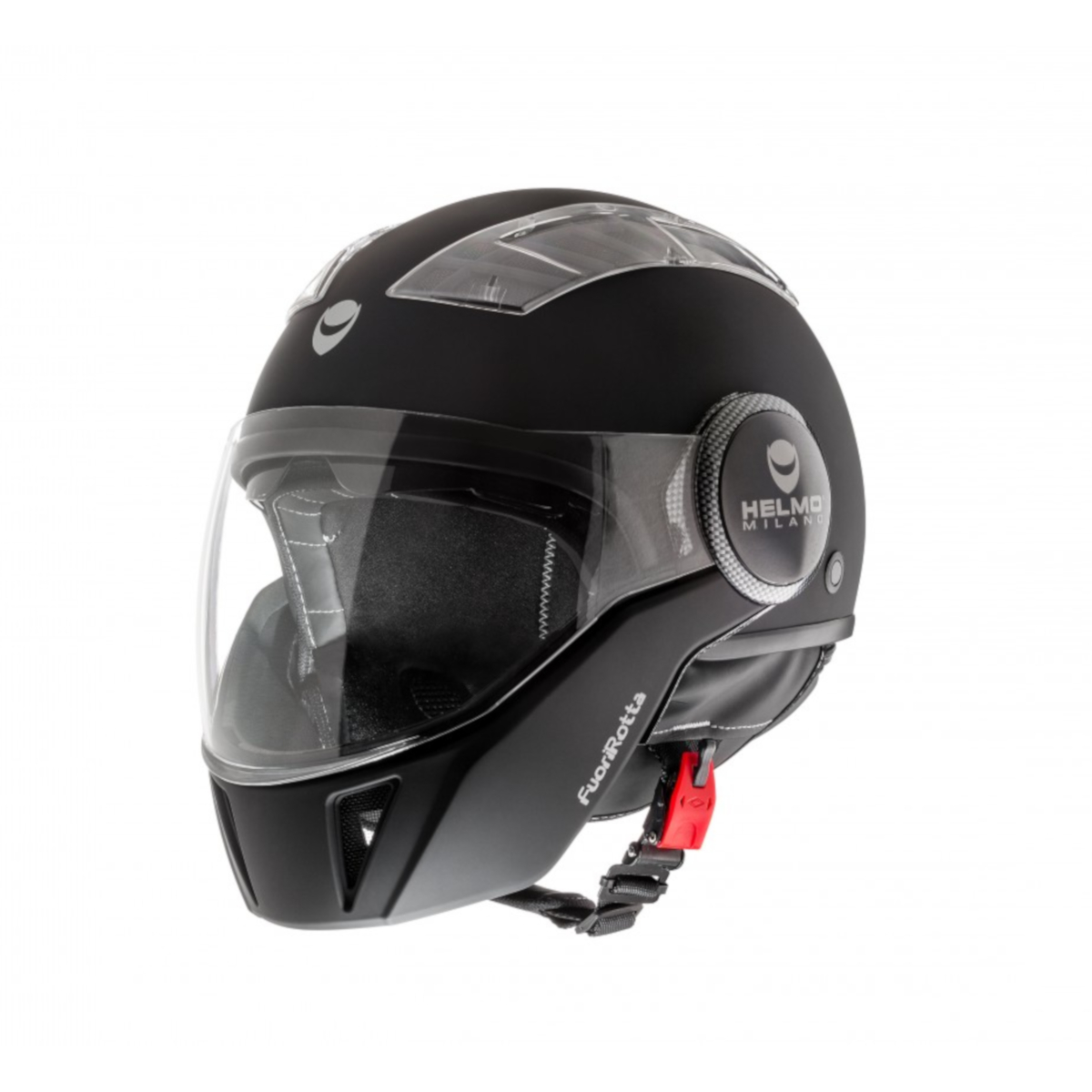 Casco integrale Helmo Milano, FuoriRotta, nero, opaco