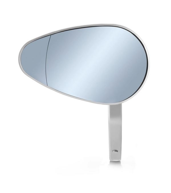 Specchietto da manubrio RIZOMA "Reverse Radial" destro o sinistro per Vespa, anodizzato argento