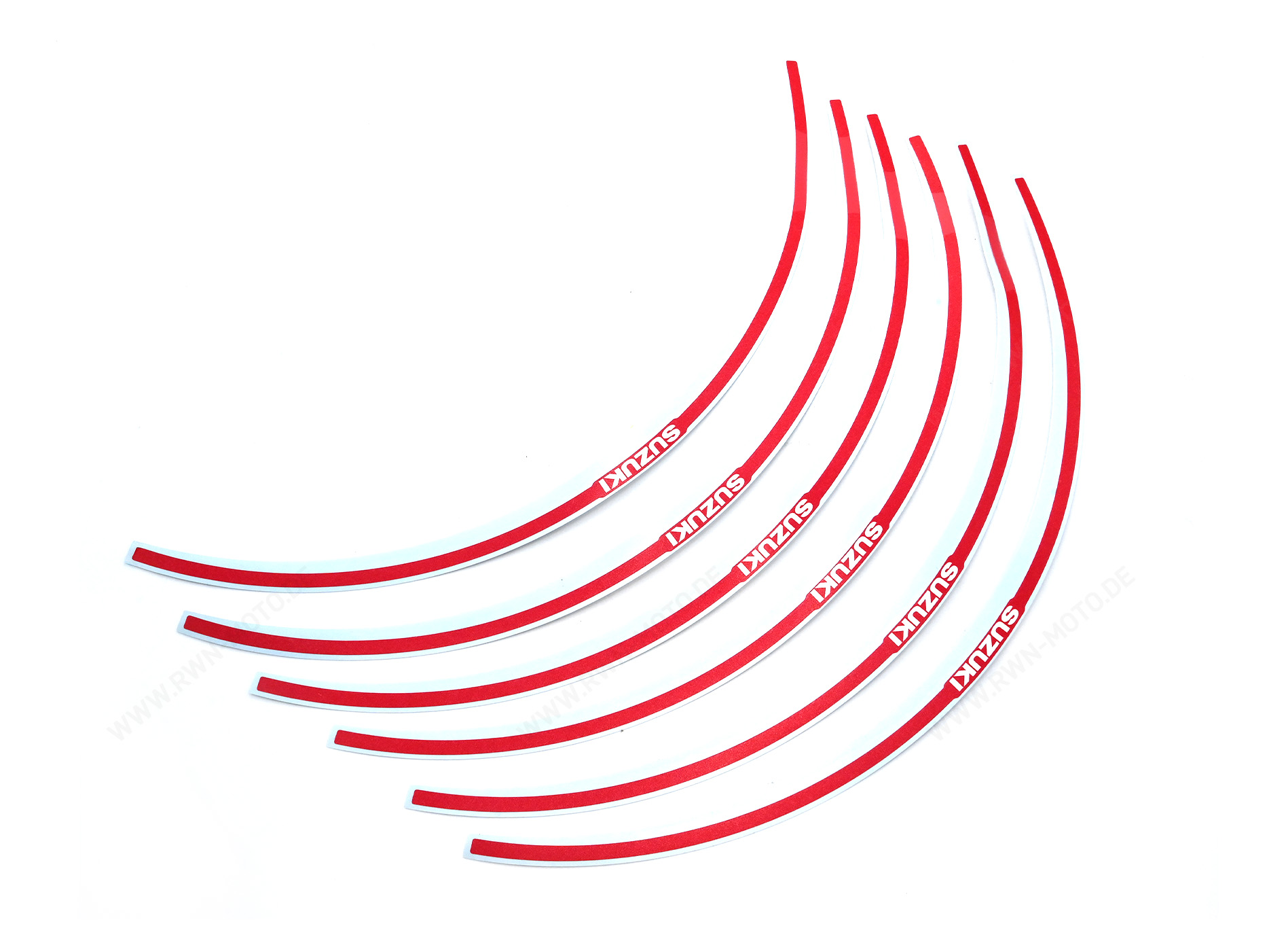 Decorazione bordo cerchio rosso per Suzuki GSX-8R (24-) Originale