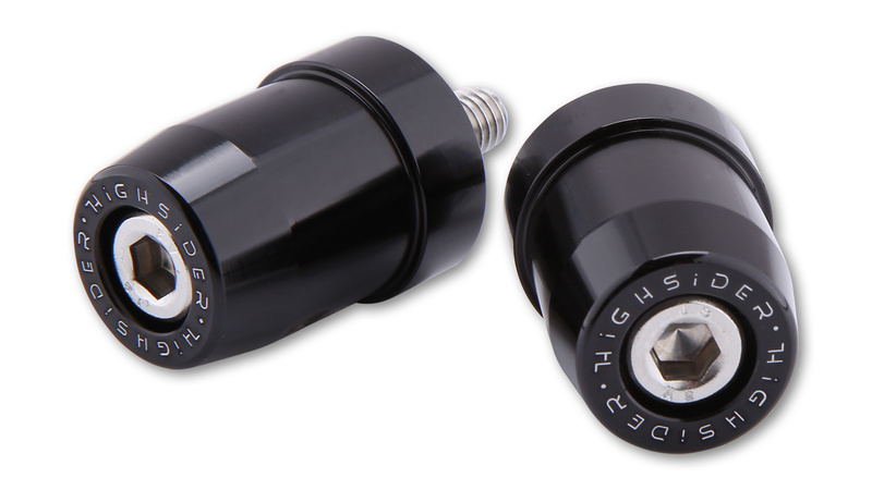 HIGHSIDER pro pesi manubrio nero M8 Kawasaki (coppia)