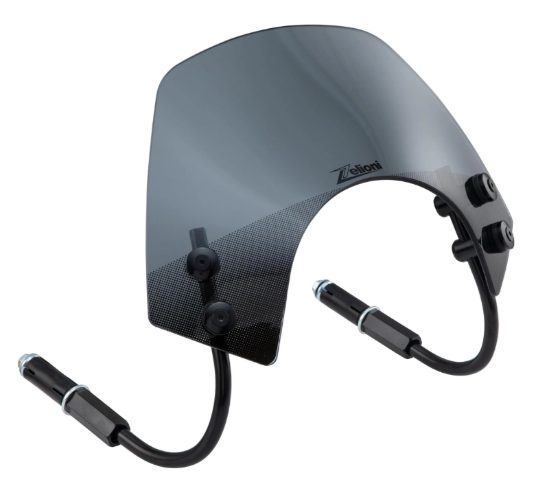 Flyscreen ZELIONI Racing per Vespa GTS/GTS Super/GT/GT L 125-300cc, nero oscurato