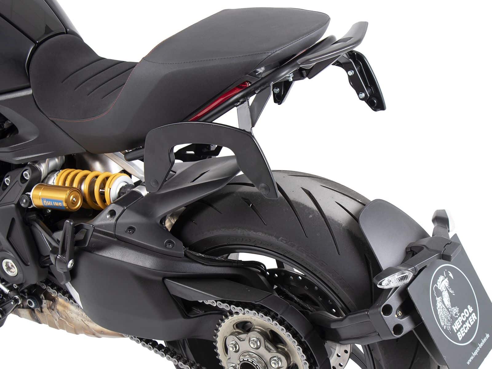 Portapacchi laterale C-Bow nero per Ducati Diavel 1260 /S (19-22) Hepco & Becker