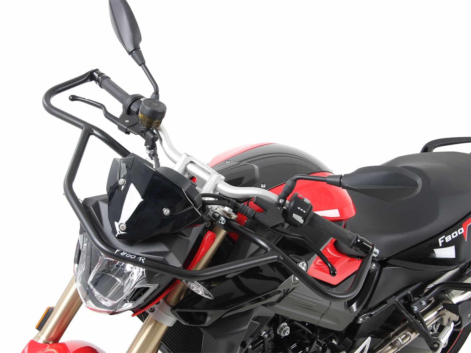Barra di protezione anteriore nera per BMW F 800 R (15-) Hepco & Becker
