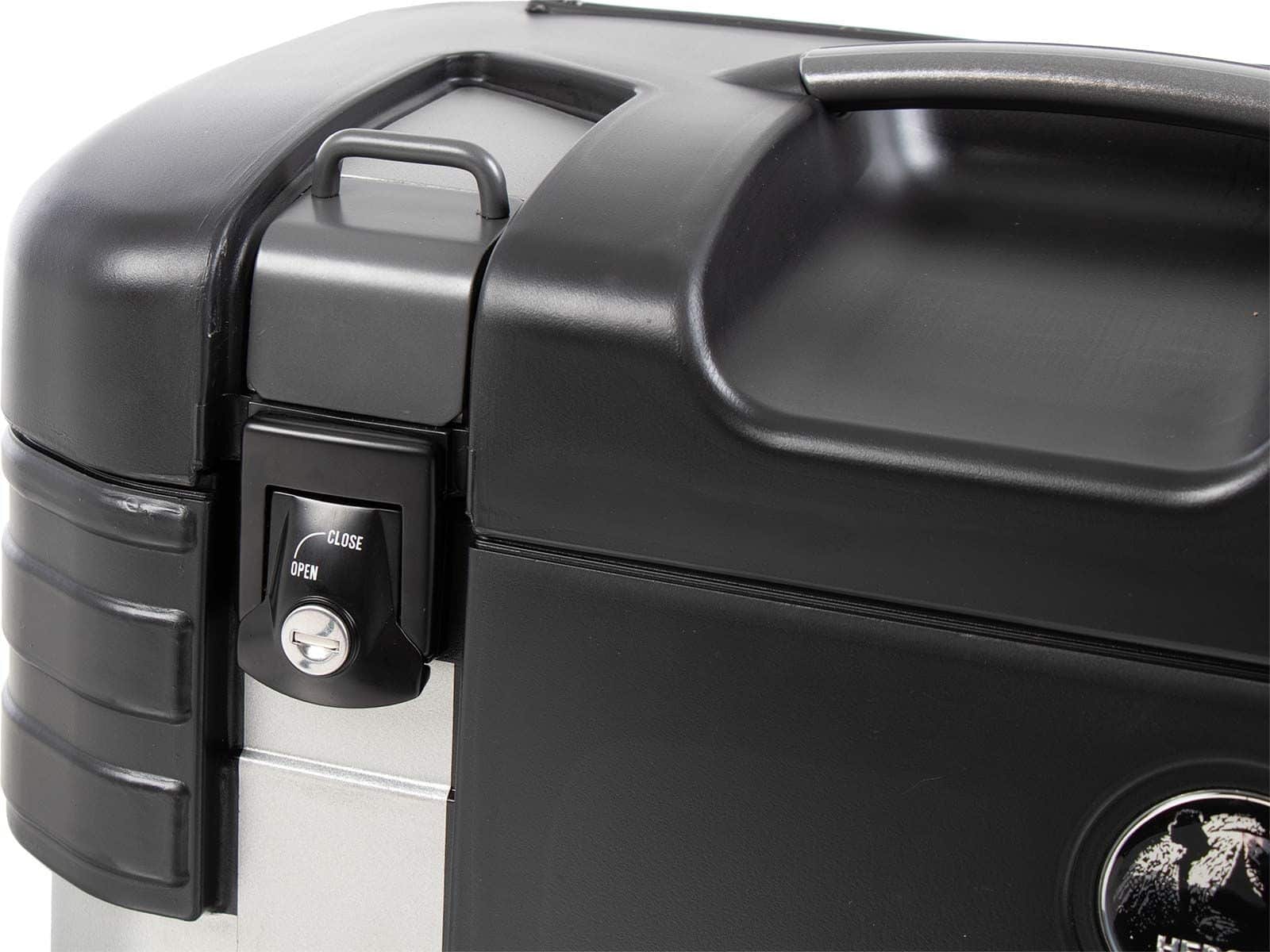Set di valigie Gobi Black Edition con gancio per bagagli Hepco & Becker
