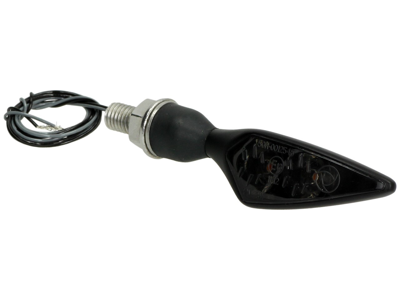 Indicatore Kellermann, Rhombus Dark, acciaio, LED, VL/HR, 12 V, nero satinato, M8x20, omologato E