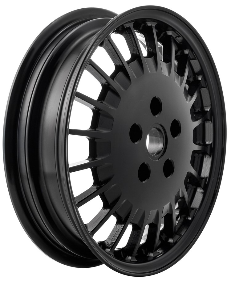 Cerchio anteriore/posteriore per Vespa GTS/GTS Super/GTV/GT 60/GT/GT L/946 125-300ccm, nero lucido