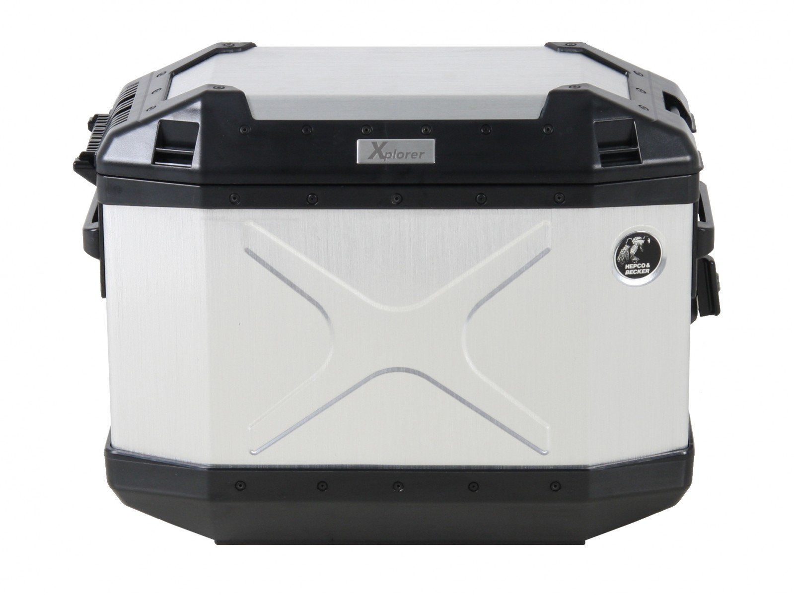 Valigia laterale Alu Xplorer 30 argento Hepco & Becker