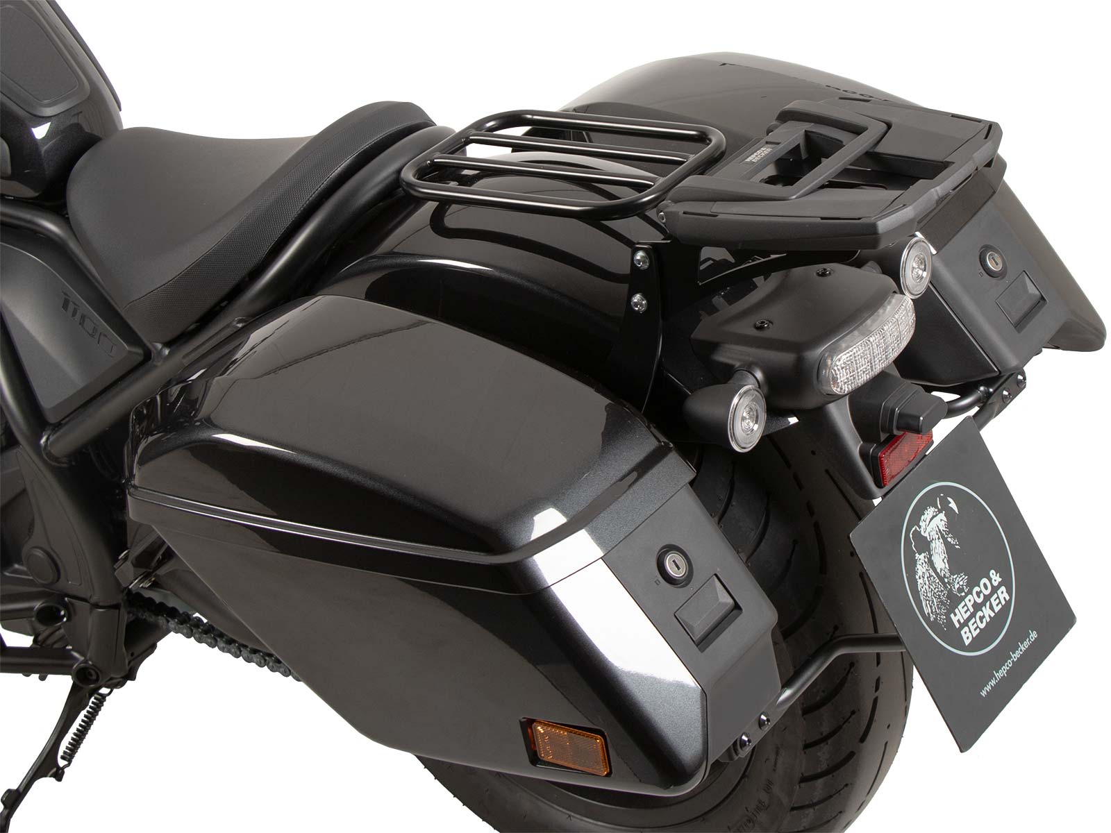 Portavaligie Easyrack nero per Honda CMX 1100 Rebel /DCT (21-24) Hepco & Becker
