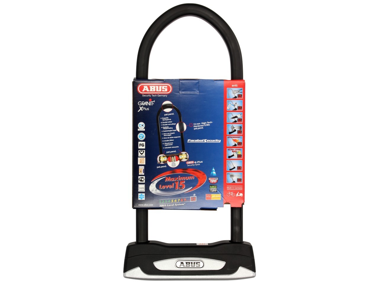 ABUS U-lock 300x108 Granit X-Plus 54 per moto, scooter e Vespa