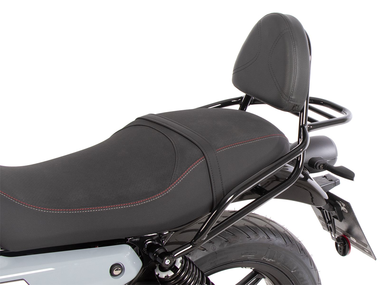 Sissybar con portapacchi nero per Moto Guzzi V7 850 Sport (25-) Hepco & Becker