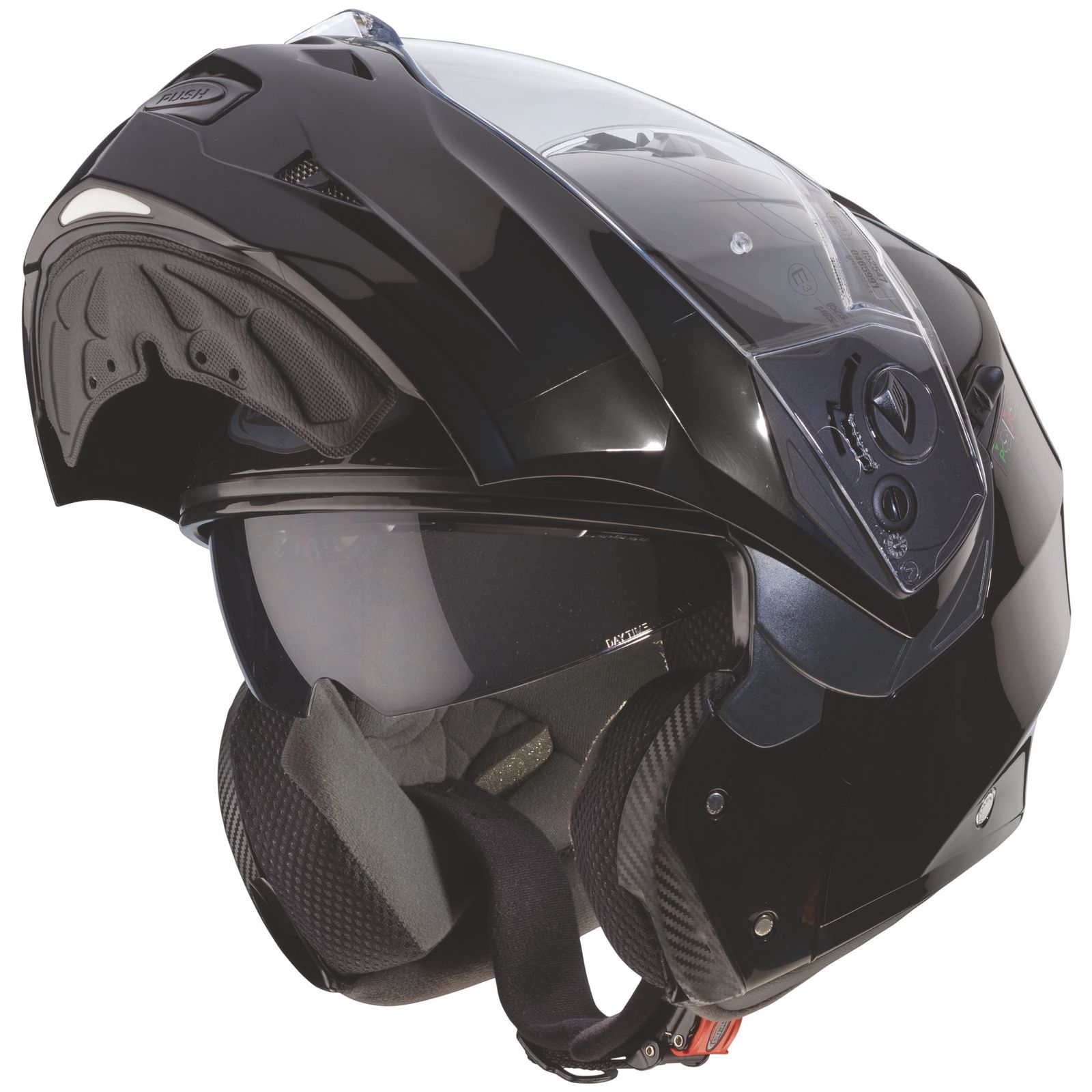Casco Caberg Duke II Smart, nero (non verniciato)
