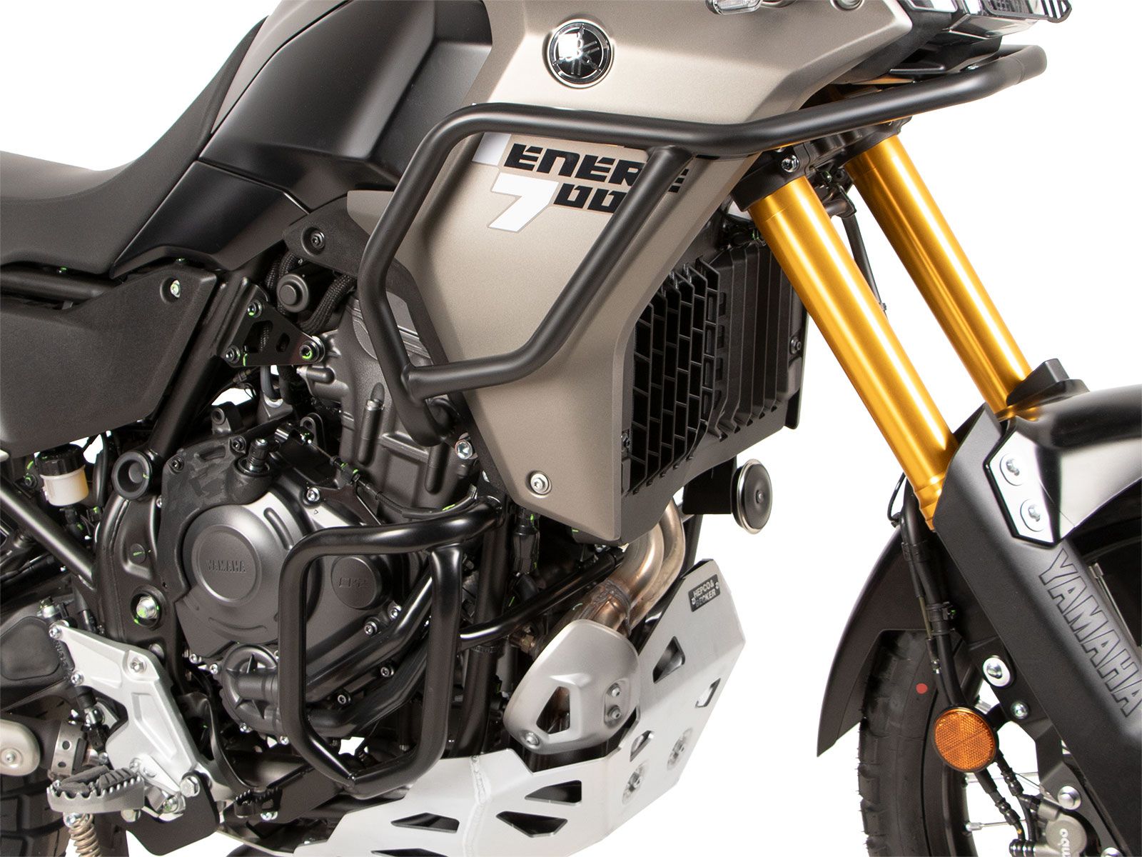 Barra di protezione serbatoio nera per Yamaha Ténéré 700 (25-) Hepco & Becker