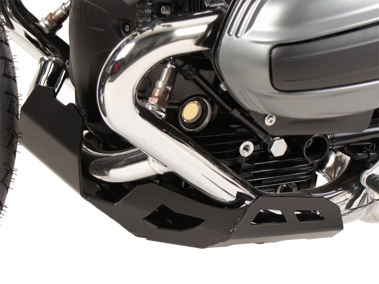 Piastra di protezione del motore nera per BMW R 12 (24-) Hepco & Becker