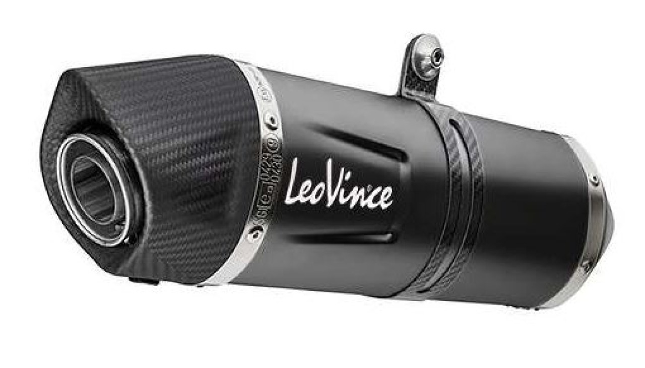 Silenziatore posteriore LeoVince LV One Evo Slip On Black Edition per CF Moto / Husqvarna / KTM
