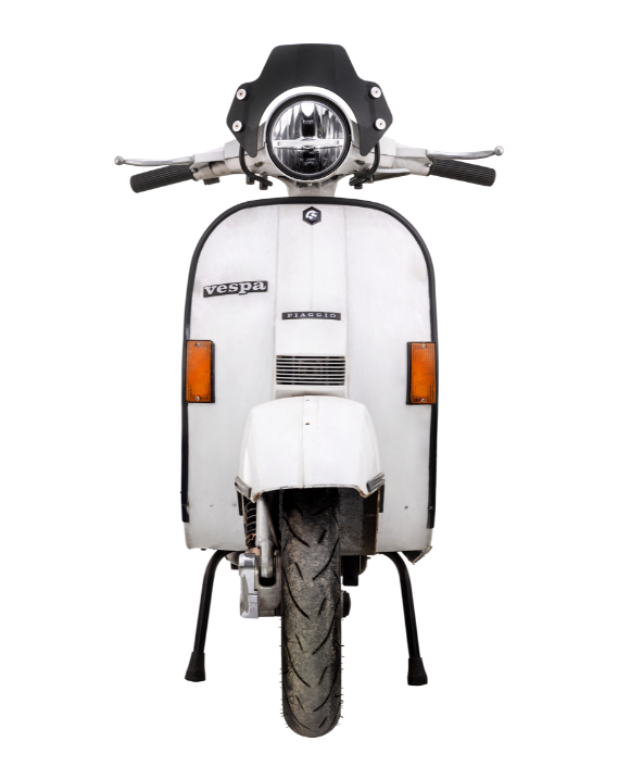 Zanzariera per Vespa PX 80-200ccm, supporti neri, colorati neri