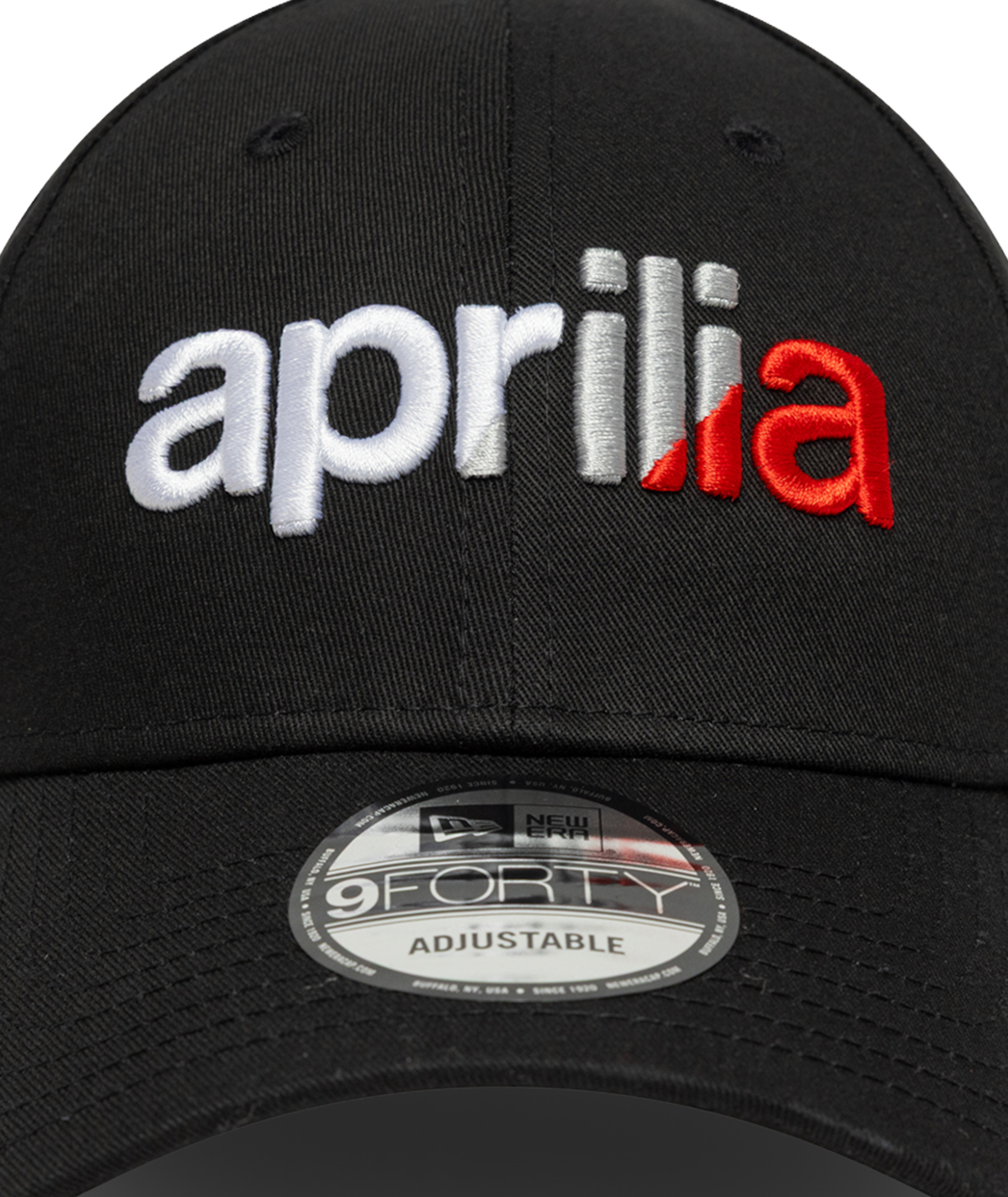 Cappellino con visiera Aprilia con logo New Era 9Forty nero