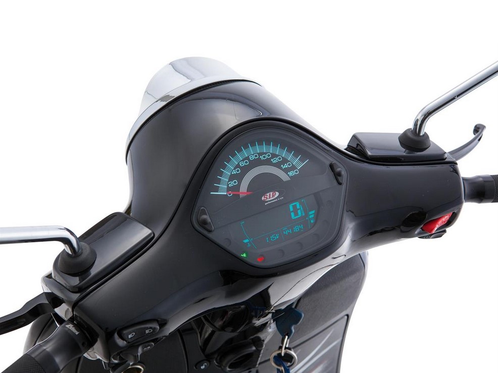 Contagiri/tachimetro per Vespa GTS/GTS Super/GTS SuperSport, 125-300cc (-'14), nero