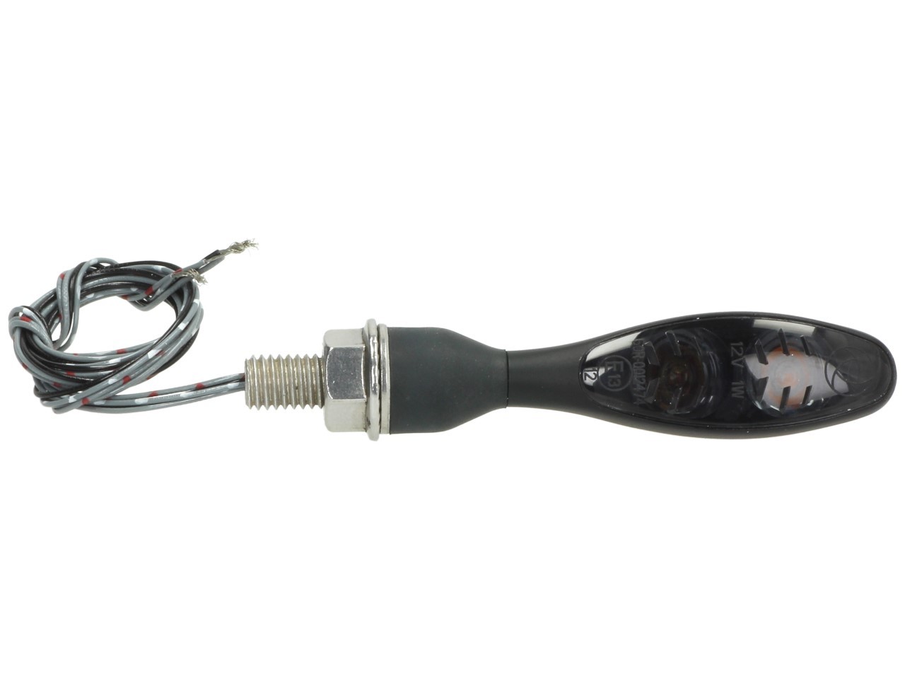 Indicatore di direzione Kellermann, luce posteriore e freno, Micro 1000 DF Dark, acciaio, LED, HL/HR, 12 V, nero opaco