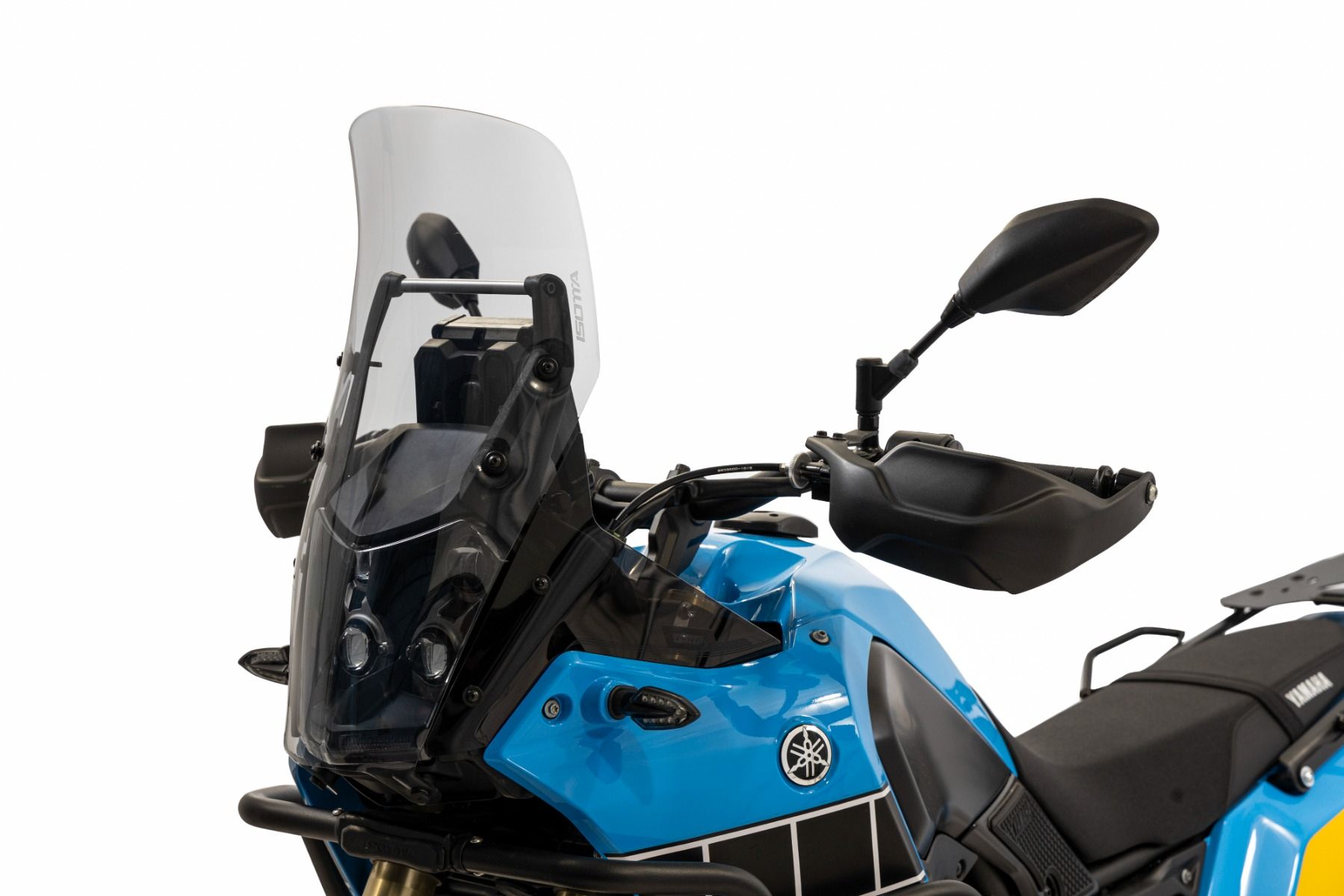 Parabrezza Rally trasparente con protezione fari per Yamaha Ténéré 700 (19-24)