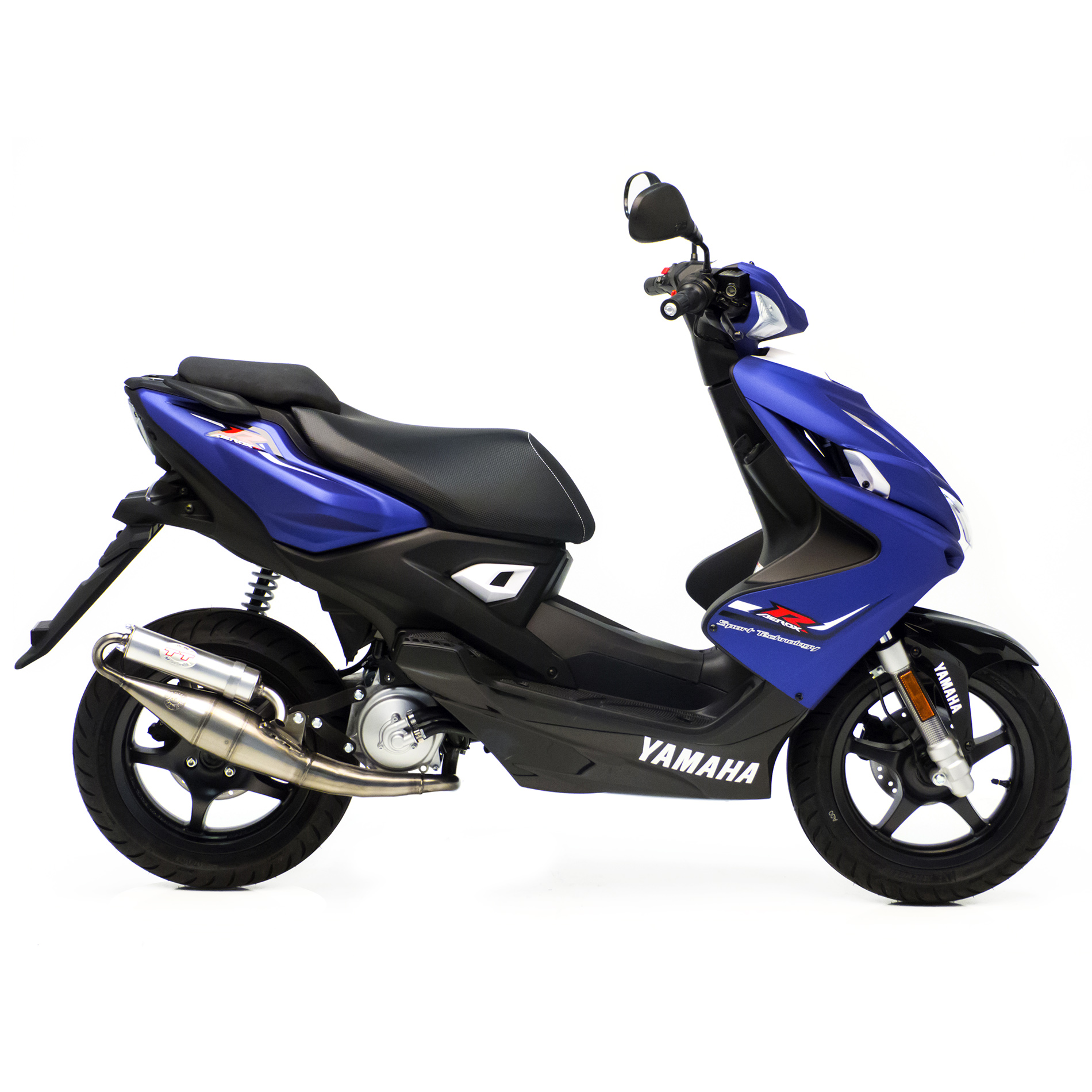 Impianto di scarico LeoVince Hand Made TT, acciaio, impianto completo per Yamaha Aerox 50