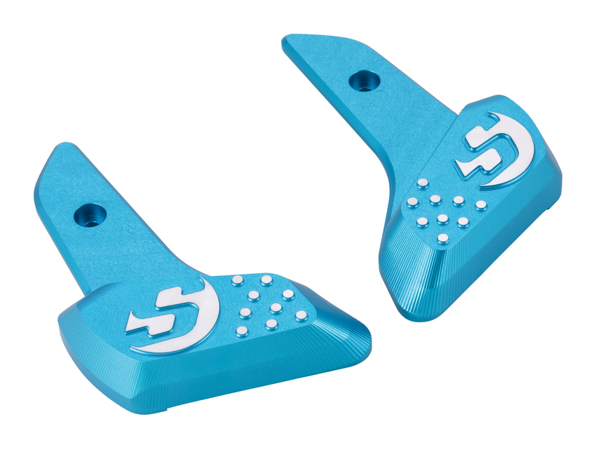 Poggiapiedi destro e sinistro per Vespa Primavera /Sprint 50-150ccm 2T/4T AC, blu opaco