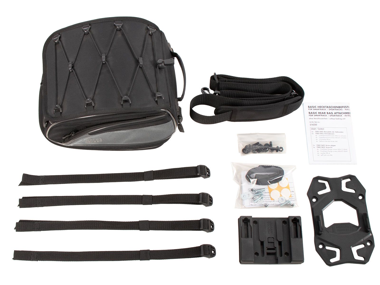 Borsa posteriore Street Basic nera per Sportracks e Smartraks Hepco & Becker