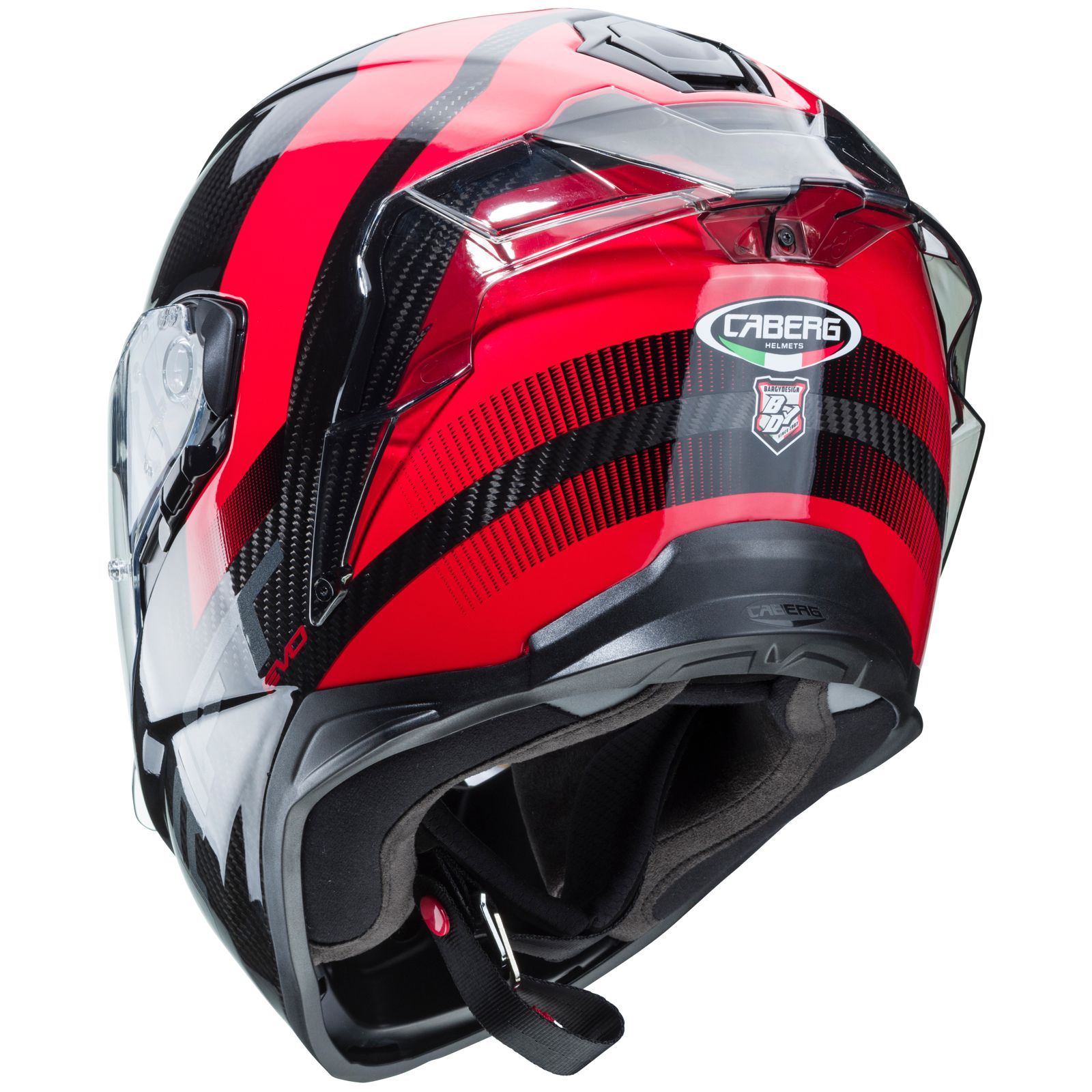 Caberg Casco Drift Evo Carbon Sonic, nero/rosso