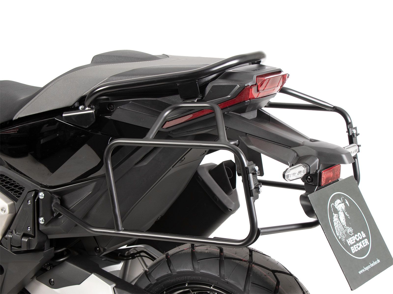 Portavaligie laterale fisso nero per Honda X-ADV (25- ) Hepco & Becker